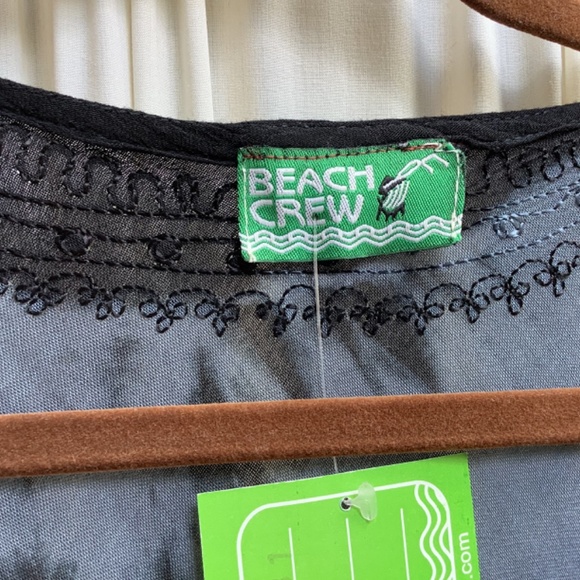 Embroidered Multi Color Sleeveless Dress Asymmetrical Hem Size M - Picture 10 of 12